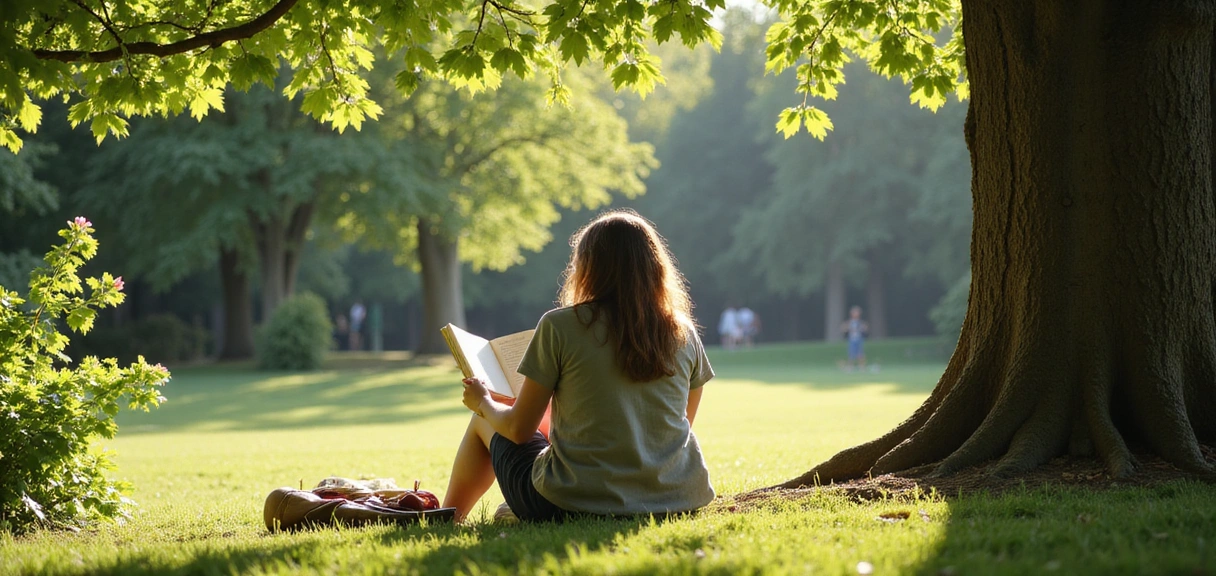Header image depicting a healthy lifestyle with natural elements and a person reading thoughtfully